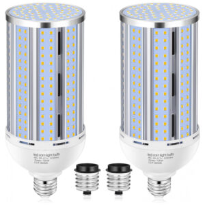 Lâmpada de LED em Formato de Milho 2 Pack 120W - Branco Quente 3000K 1200W Equivalente - Base E26/E39 Mogul Grande - 15.800LM,XYCN