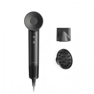 Secador de Cabelo Laifen Swift com Difusor Motor sem Escova de 110.000 RPM Secagem Rápida Baixo Ruído Bocal Magnético Preto Fosco com Difusor