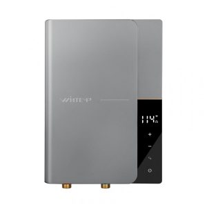 Aquecedor de Água Elétrico Tankless WINTEMP WN13 Cinza 138 kW 240V Display LED até 31 GPM