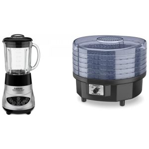 Liquidificador de Bancada BFP703BC e Desidratadora de Alimentos DHR20P1 Cuisinart Prata