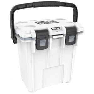 Cooler Térmico Portátil 20 Litros com Alça e Porta Copos CAMP ZERO Branco e Cinza