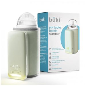 Aquecedor de Mamadeiras para Leite Materno ou Fórmula com Bateria Recarregável KinderSense Verde