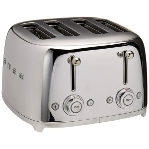 Torradeira Smeg 50s Style Retro Aesthetic 4 Fatias Aço Inox TSF03SSUS