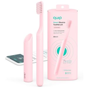 Escova de Dentes Elétrica com Apliativo Bluetooth e Rewards QUIP 920 00130 Rosa