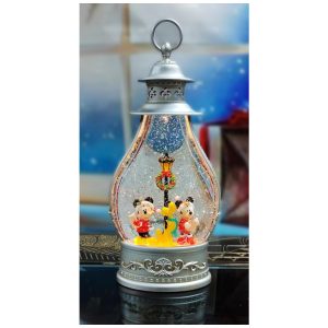 Lanterna Natalina Disney Water Spinning LED Moments in Time com Mickey Minnie e Pluto 355 cm