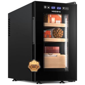 Umidor de Charutos NEEDONE 23 Litros Pro - Controle Inteligente de Umidade e Temperatura 2.0 Gabinete Elétrico Termostático 150 Charutos.