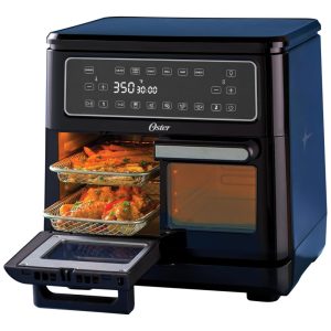 Air Fryer com Cesto Duplo 10L e 6 Funções de Cozimento 110V 1700W Oster Flex Azul