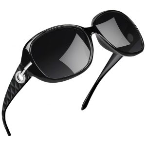 Óculos de Sol Feminino com Proteção UV Joopin A01 Preto