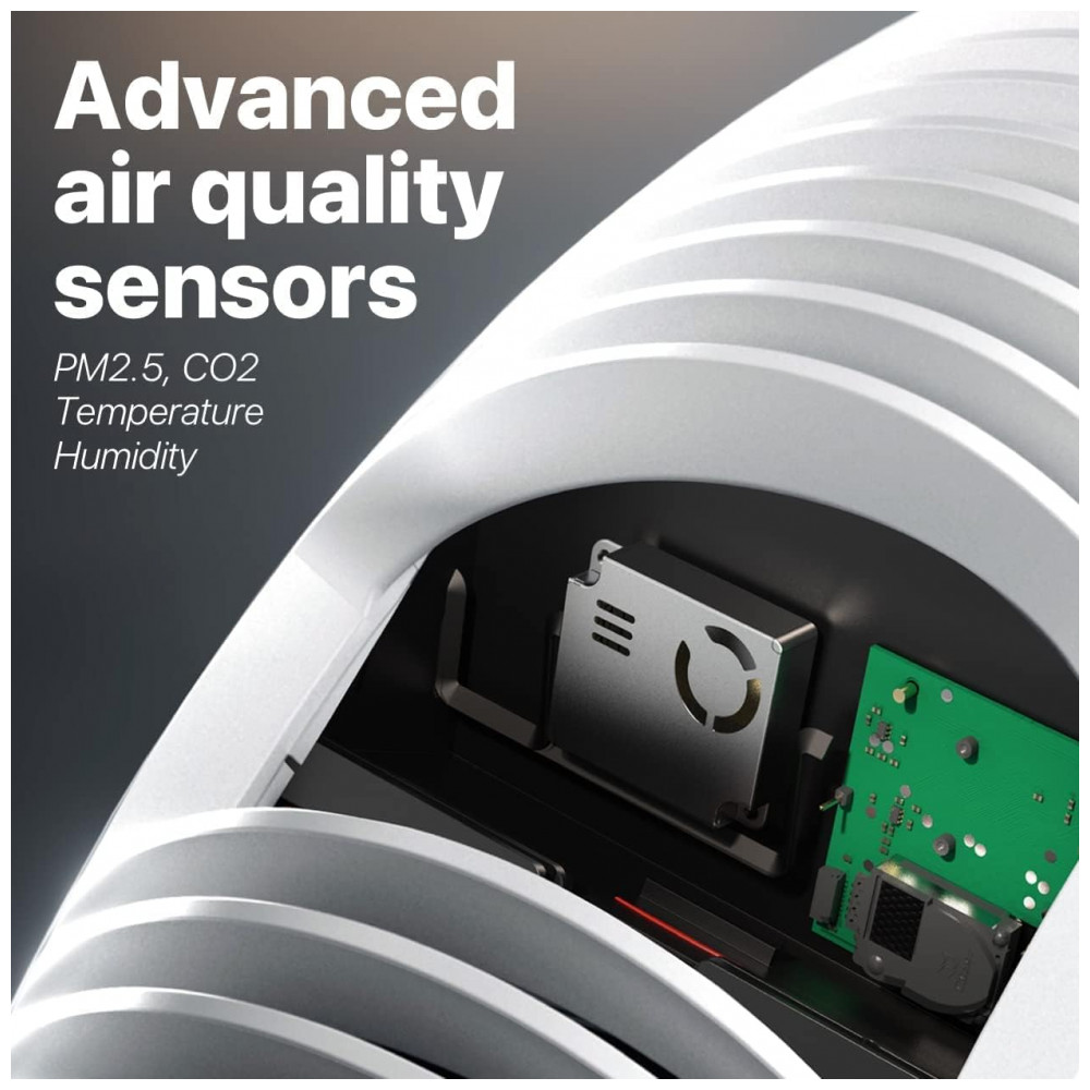 Purificador de Ar Inteligente IQAir Atem X para Ambientes Grandes de até 153m² Controle via App WiFi Filtros HyperHEPA contra Fumaça de Incêndios Fl - Imagem 4