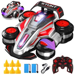 114 Mini Carro de Controle Remoto 24GHz 4x4 RC Drift 360° com Luzes e Som Veículo Acrobático em Pé para PresenteWJWMIRC