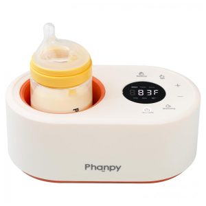 Aquecedor de Mamadeira 12 em 1 Multifuncional sem Água para Leite Materno Phanpy Laranja