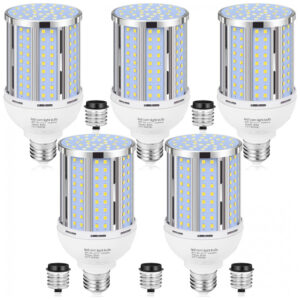 Pacote com 5 Lâmpadas de Milho LED de 80W, Equivalente a 800 Watts, Base E26/E39, 5000K Luz do Dia 11,600LM,XYCN