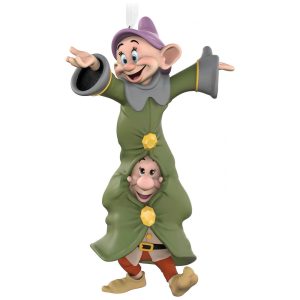 Enfeite Natalino Hallmark Keepsake Disney Princesa Branca de Neve Duo Dançante Porcelana 108x64x475 cm 64g