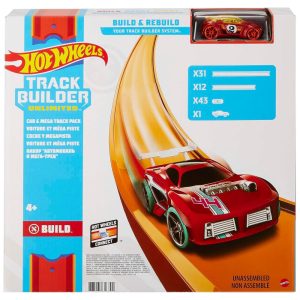 Conjunto de Pistas de 12 Metros com 43 Conectores Inclui 1 Carro em Escala 1:64 Hot Wheels