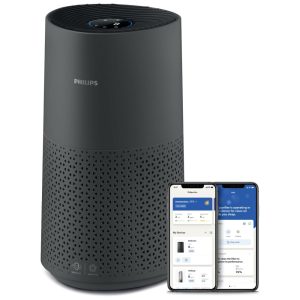 Purificador de Ar Eficiente e Compacto Para Até 103M2 com 149 CMF CADR e Filtro de Carbono Ativo 110V Philips Série 1000 Cinza Escuro