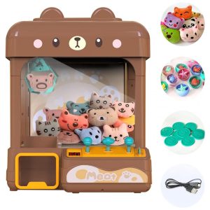 Máquina de Garra cxjoigxi Bear Grande para Crianças e Adultos com Prêmios Luzes e Sons Ajustáveis Mini Arcade Eletrônico e Dispensador de Doces