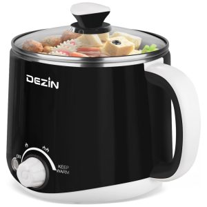 Panela Elétrica Dezin Hot Pot 16L em Aço Inox - Ideal para Cozinhar Macarrão Ovo Dumpling e Sopa Rapidamente