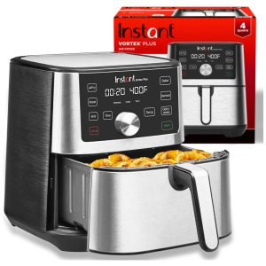 Vortex Plus Fritadeira Elétrica Air Fryer 6 em 1 Capacidade 3.7 L 1500W INSTANT POT 140 3079 01 Prateado