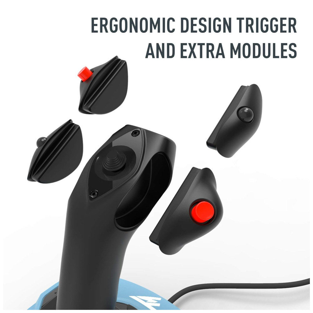 TCA Joysticks com Tecnologia Magnética Edição Airbus PC Windows THRUSTMASTER 2960844 Azul - Imagem 3
