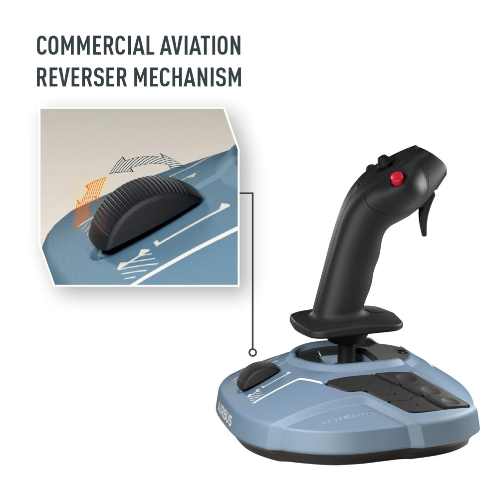 TCA Joysticks com Tecnologia Magnética Edição Airbus PC Windows THRUSTMASTER 2960844 Azul - Imagem 4