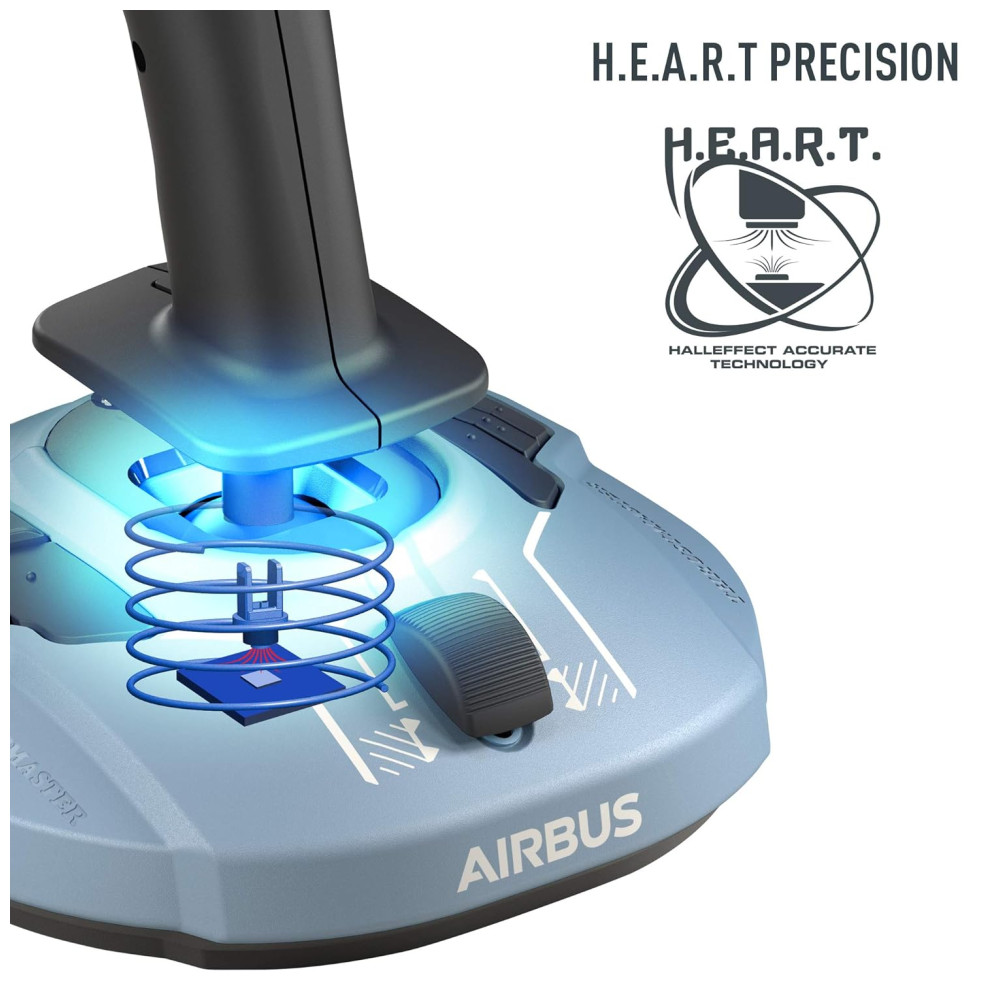 TCA Joysticks com Tecnologia Magnética Edição Airbus PC Windows THRUSTMASTER 2960844 Azul - Imagem 6