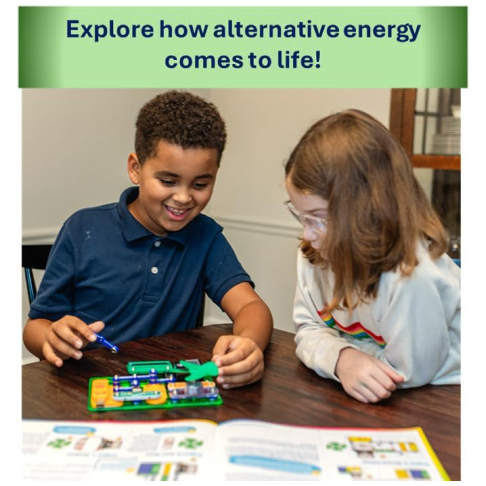 Snap Circuits SCG-225 Green Energy – Kit Educacional de Eletrônica e Energias Renováveis para Crianças a Partir de 8 Anos - Imagem 5