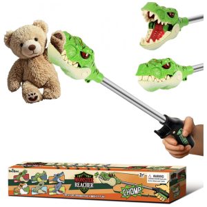 Brinquedo Dinossauro Pegador DINOBROS Garras Interativas de Dinossauro com 41 cm Ferramenta de Captura de Jurassic TRex para Crianças Mão de Robô