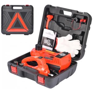 Macaco Elétrico Hidráulico de 5 Toneladas Kit Portátil com Luz LED Compatível com Carro SUV Caminhão Alcance de Elevação 1570 CentímetrosTYAYT