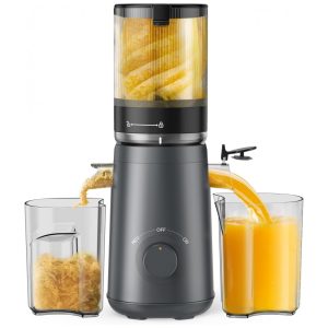 Extrator de Sucos TUUMIIST Espremedor a Frio com Boca de Alimentação Extra Larga de 135 cm para Frutas e Vegetais Inteiros Fácil de Limpar