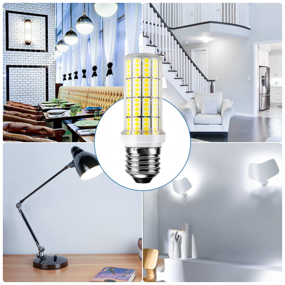 Lâmpada de milho LED 20W Equivalente a 200W, 2500 Lumens Branco Frio 5000K, Base E26/E27 para Ventilador de Teto, Garagem, RIUVAO - Imagem 6