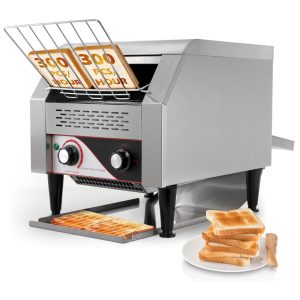 Torradeira Comercial DynaLiving faz 300 Fatias por Hora - Torradeira Industrial de Esteira para Restaurante 2200W