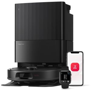 Aspirador e Esfregão Robô Roborock Qrevo Series Potência de Sucção de 8000Pa Escovas Antienrosco Navegação Inteligente Estação de Carregamento All-in-One Esfregão Giratório a