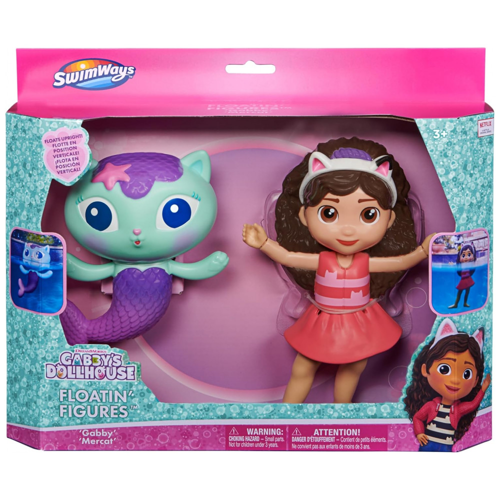 SwimWays Gabbys Dollhouse Floatin Figures, Acessórios de Piscina para Crianças, Brinquedos Aquáticos e Suprimentos de Festa para Crianças - Imagem 6