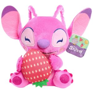 Pelúcia Angel Morango de 17 cm de Altura para Crianças Maiores de 2 Anos Lilo & Stitch Disney