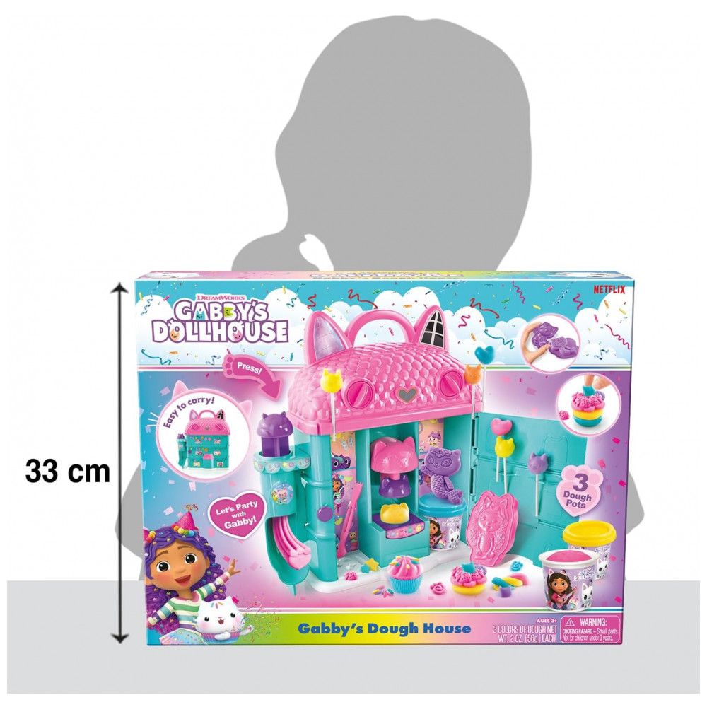 Canal Toys Casa de Massinha da Gabby's Dollhouse! Divirta-se modelando e decorando com facilidade e portabilidade! Para crianças a partir de 4 anos - Imagem 11