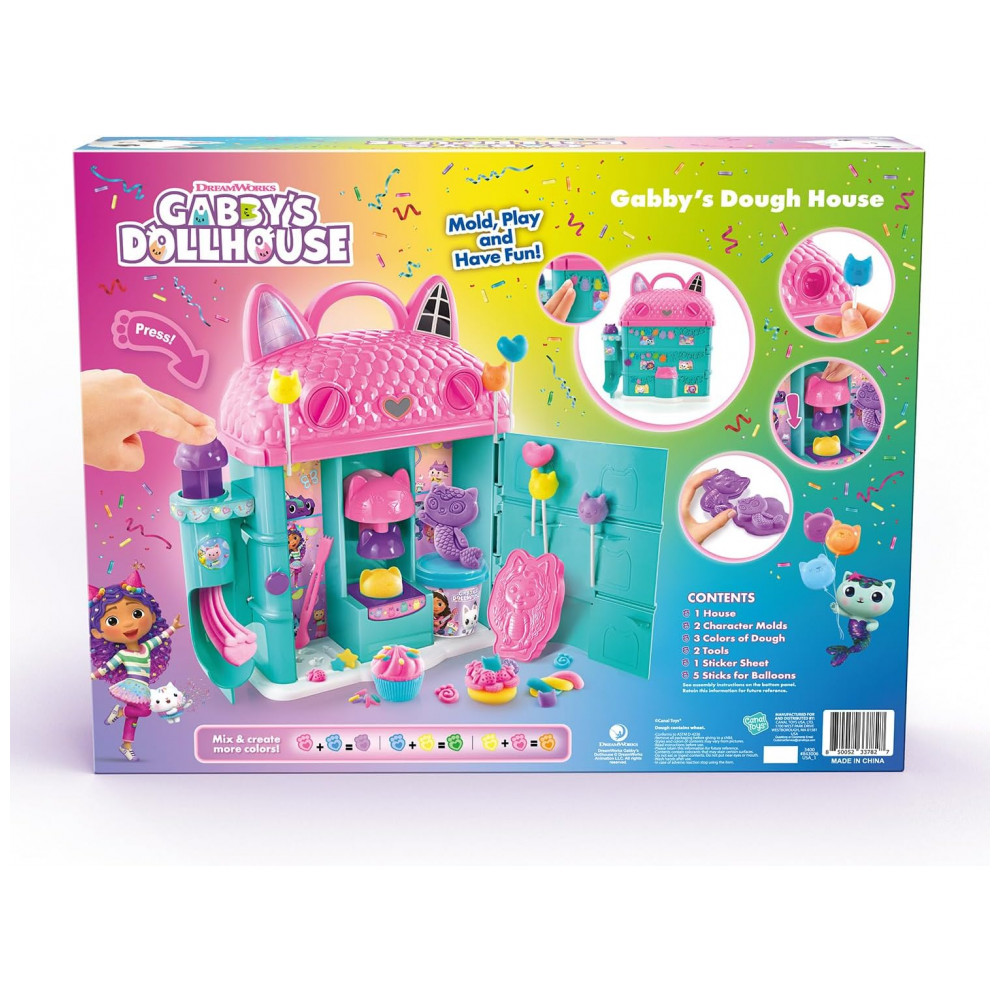 Canal Toys Casa de Massinha da Gabby's Dollhouse! Divirta-se modelando e decorando com facilidade e portabilidade! Para crianças a partir de 4 anos - Imagem 4
