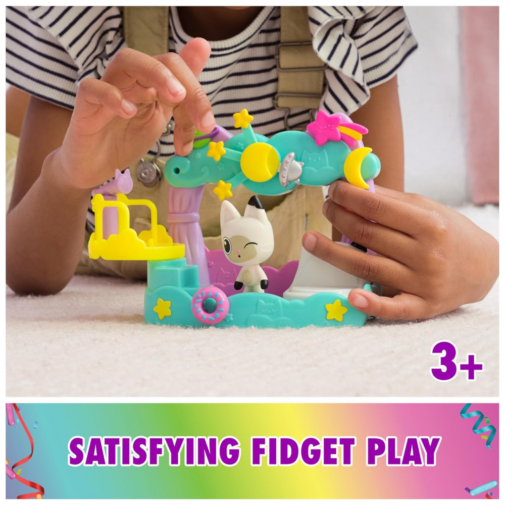 Playset Varanda dos Sonhos Pandy Paws da Casa de Bonecas Gabbys Dollhouse, 8 Peças com Figuras de Brinquedo, Acessórios de Casa de Bonecas - Imagem 3