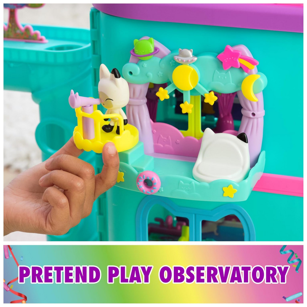 Playset Varanda dos Sonhos Pandy Paws da Casa de Bonecas Gabbys Dollhouse, 8 Peças com Figuras de Brinquedo, Acessórios de Casa de Bonecas - Imagem 9