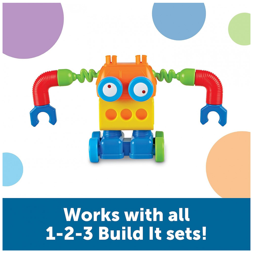Learning Resources 1-2-3 Build It! Robot Factory – Kit de Construção STEM com 18 Peças Grandes para Crianças a partir de 2 anos - Imagem 5