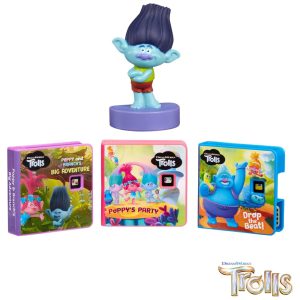 Coleção de Histórias para Máquina dos Sonhos Little Tikes 1 Personagem e 3 Historias DreamWorks Trolls