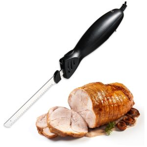 Faca Elétrica COOK WITH COLOR 100W Duas Lâminas para Cortes Versáteis Precisão e Conveniência para Sua Cozinha 56 x 56 x 429 Centímetros Preta