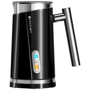 Espumador Elétrico de Leite 310 mL Aço Inoxidável Peto 110v HUOGARY ZG N11 BLACK Preto