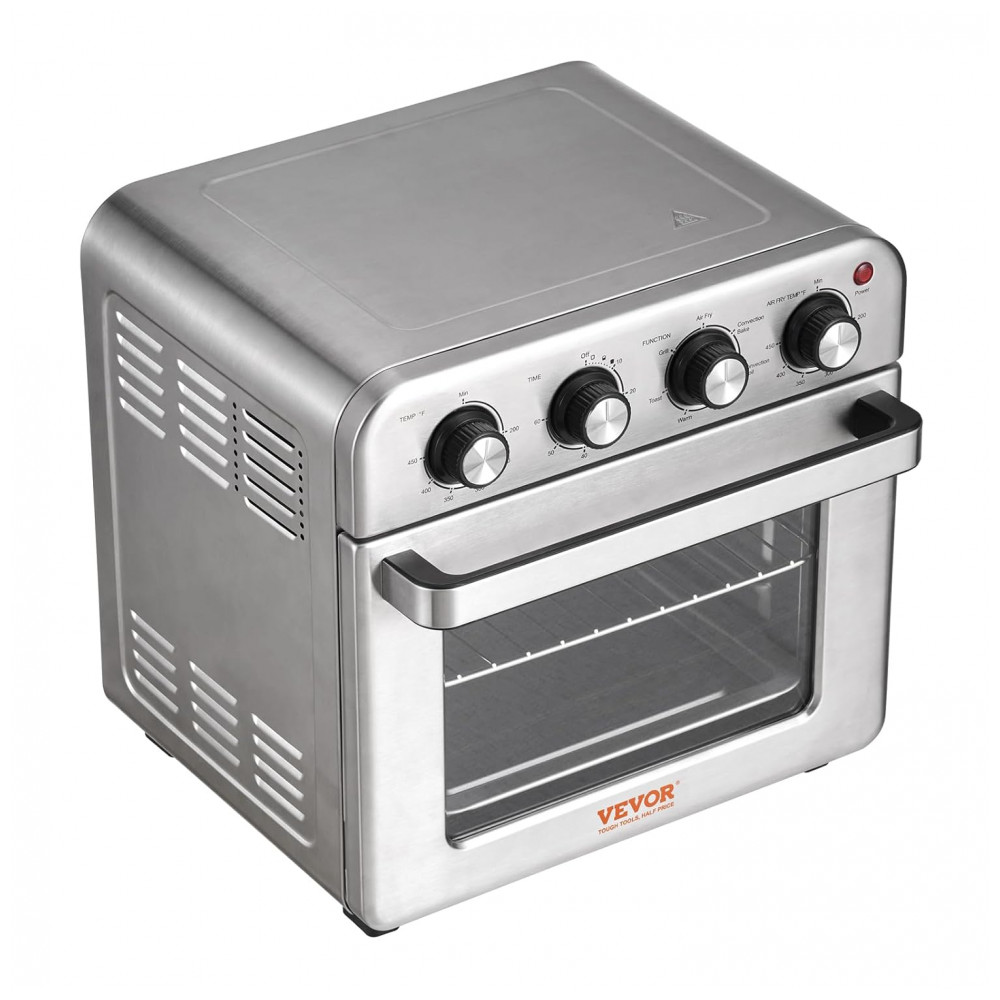Forno Elétrico Air Fryer VEVOR 7 em 1, 18L, 1800W, Convecção 360°, Temporizador 60min, Aço Inox, Multiuso com Acessórios, 110V - Imagem 9