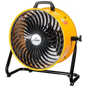 Ventilador iLiving ILG8TF18-DC Amarelo 45 cm 3 Velocidades Baixo Ruído 4019 CFM Motor 190W Portátil Piso/Parede Voltagem 110V