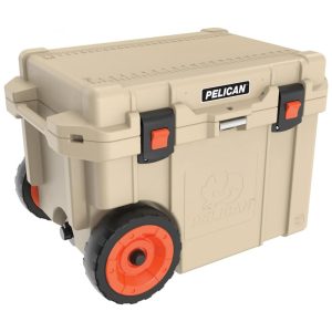 Cooler Térmico Portátil 45 Litros com Rodas Pelican Marrom