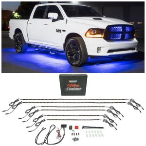 Luz LED Automotiva Decorativa Interna Externa 6 Peças à Prova Dágua Cor LEDGLOW 8542101605 Azul