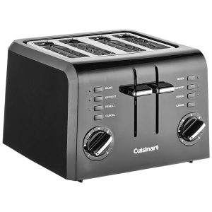 Torradeira com 4 fatias 900W preta 110v CUISINART CPT 142BK Preto