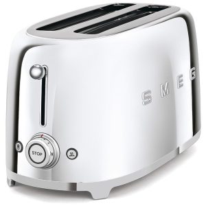 Torradeira Smeg 50s Retro 4 fatias em Aço Inoxidável