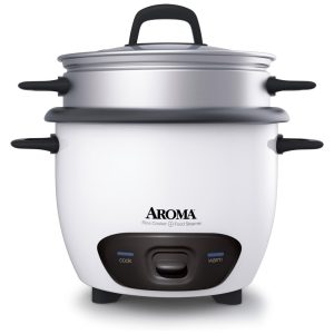 Panela de Arroz Elétrica 3.3 L 300W 110v AROMA HOUSEWARES ARC 747 1NG Branco