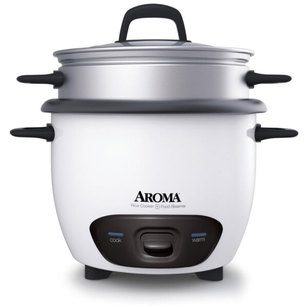 Panela de Arroz Elétrica 3.3 L 300W, 110v, AROMA HOUSEWARES ARC 747 1NG, Branco